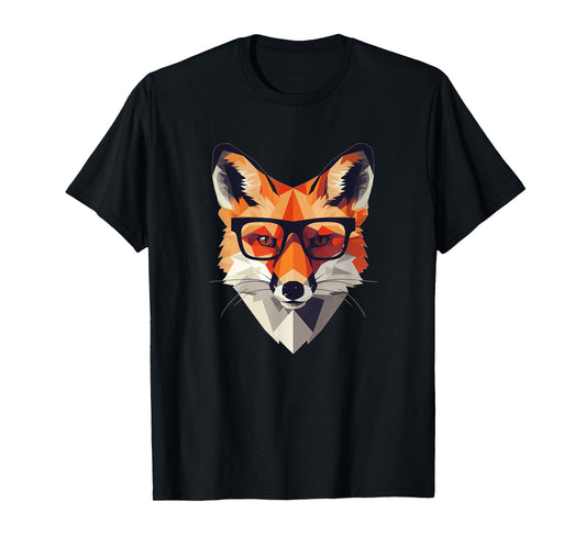 A stylish fox wearing spectacles T-Shirt