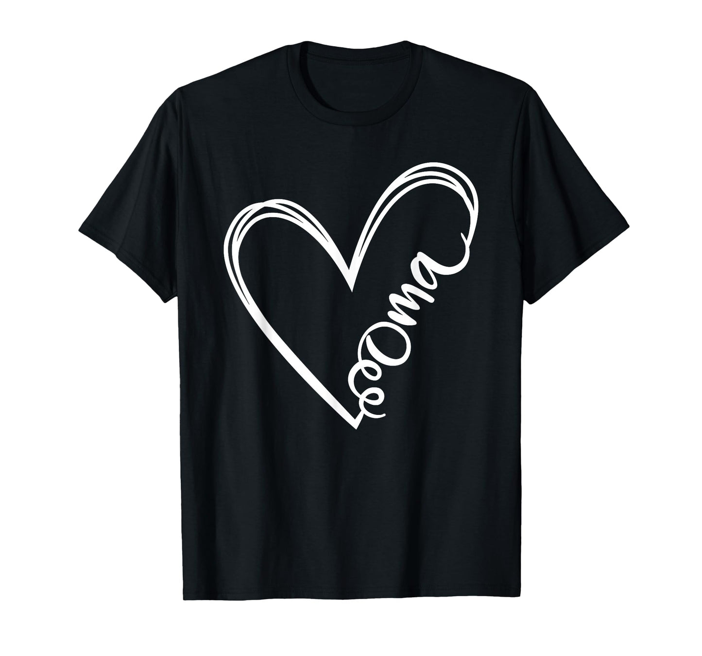Oma Heart Grandma Women German Christmas Mother's Day T-Shirt