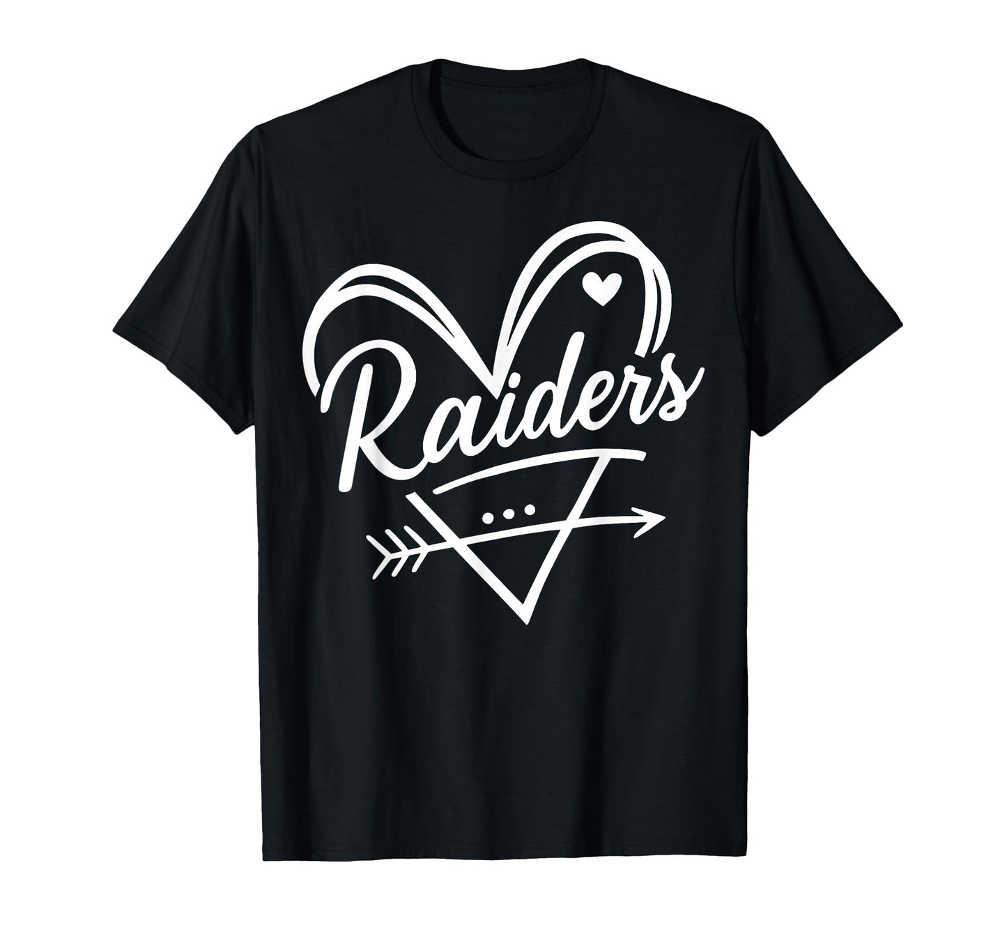 Retro Raiders Heart Graphic Gift for Men Women Kid Boy Girl T-Shirt