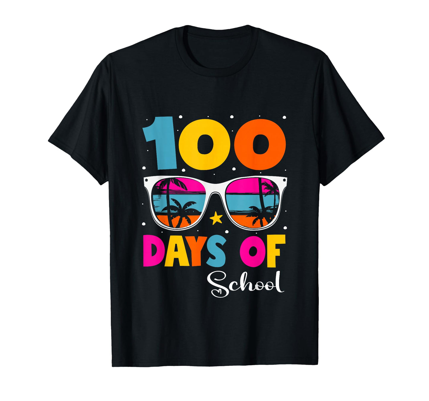 100 Days of School Teacher Kids Funny 100th Day of School T-Shirt
