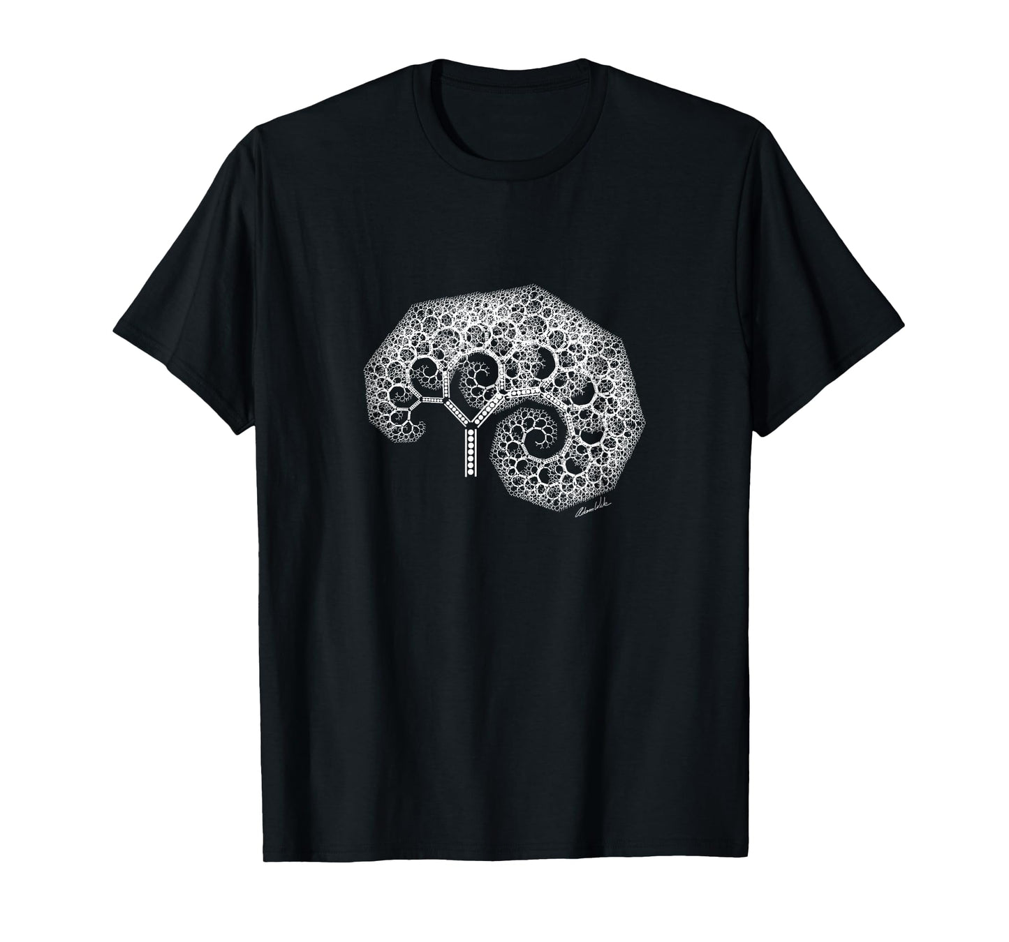 Tree of Life Infinite Spiral Fractal Trippy Nature Botany T-Shirt