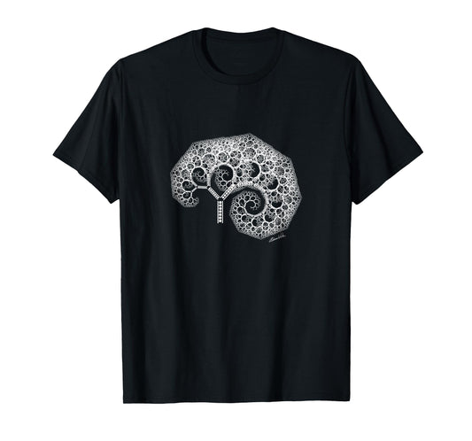 Tree of Life Infinite Spiral Fractal Trippy Nature Botany T-Shirt