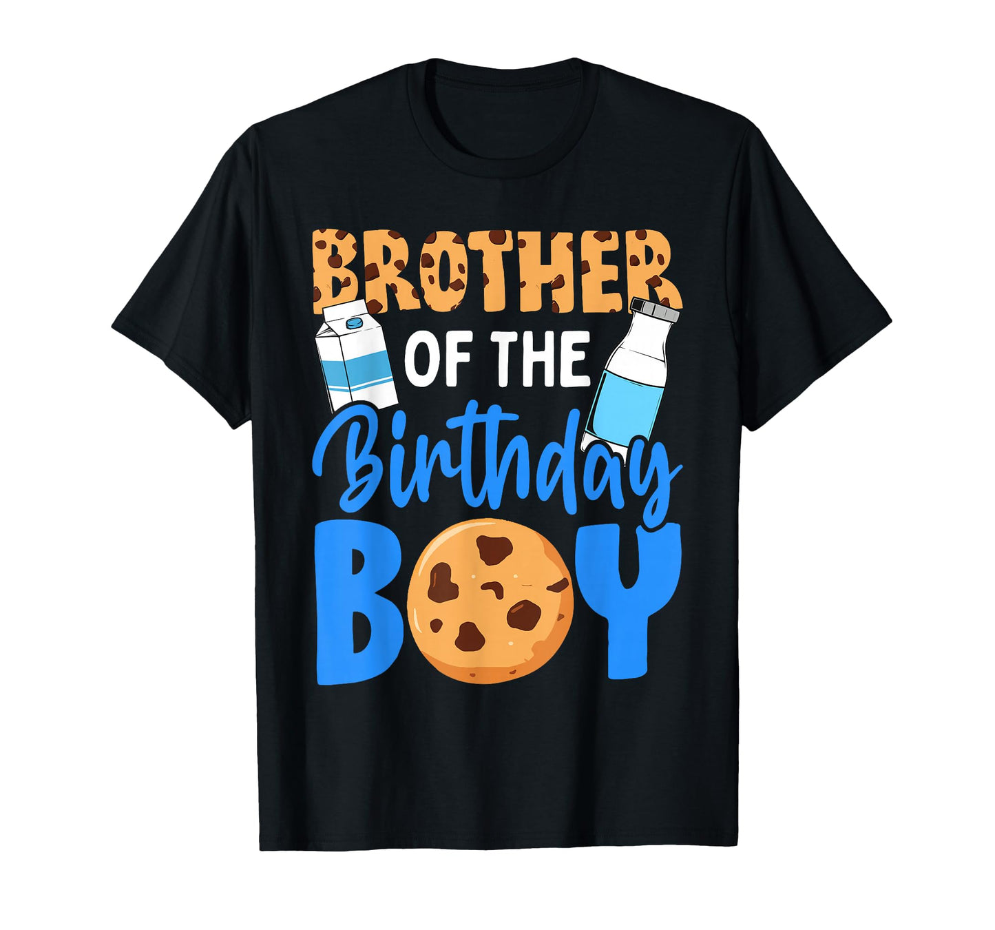 Brother of the birthday boy Milk and Cookies 1st birthday T-Shirt