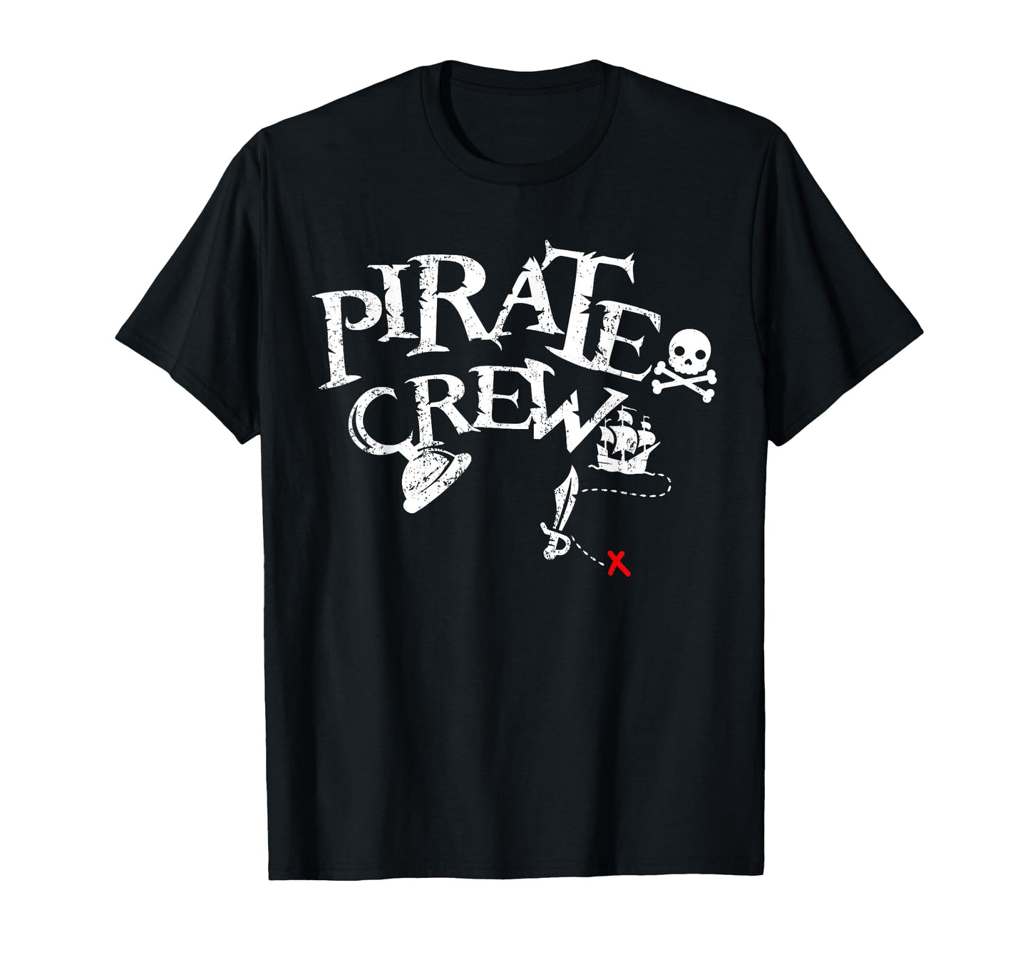 Pirate Crew Funny Halloween Matching Costume Party Men Boys T-Shirt