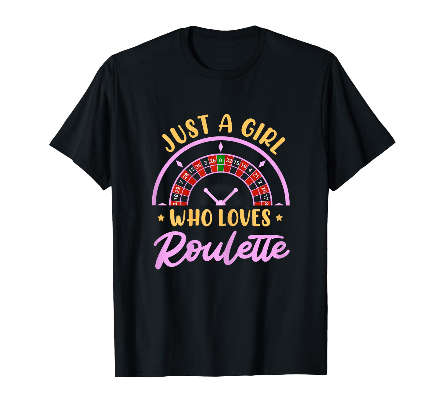 Roulette JUST A GIRL WHO LOVES ROULETTE Funny Roulette T-Shirt