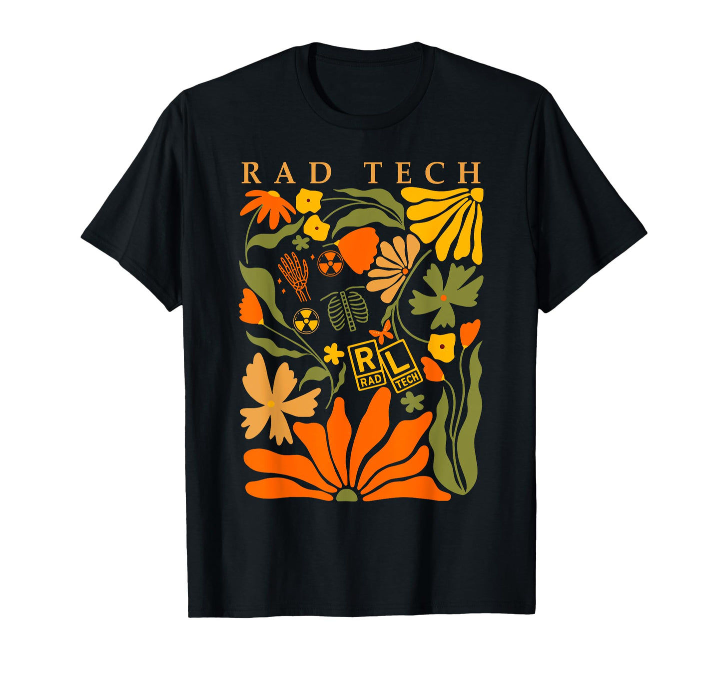 Rad Tech Boho Floral Radiologic Thanksgiving Radiology Dept T-Shirt