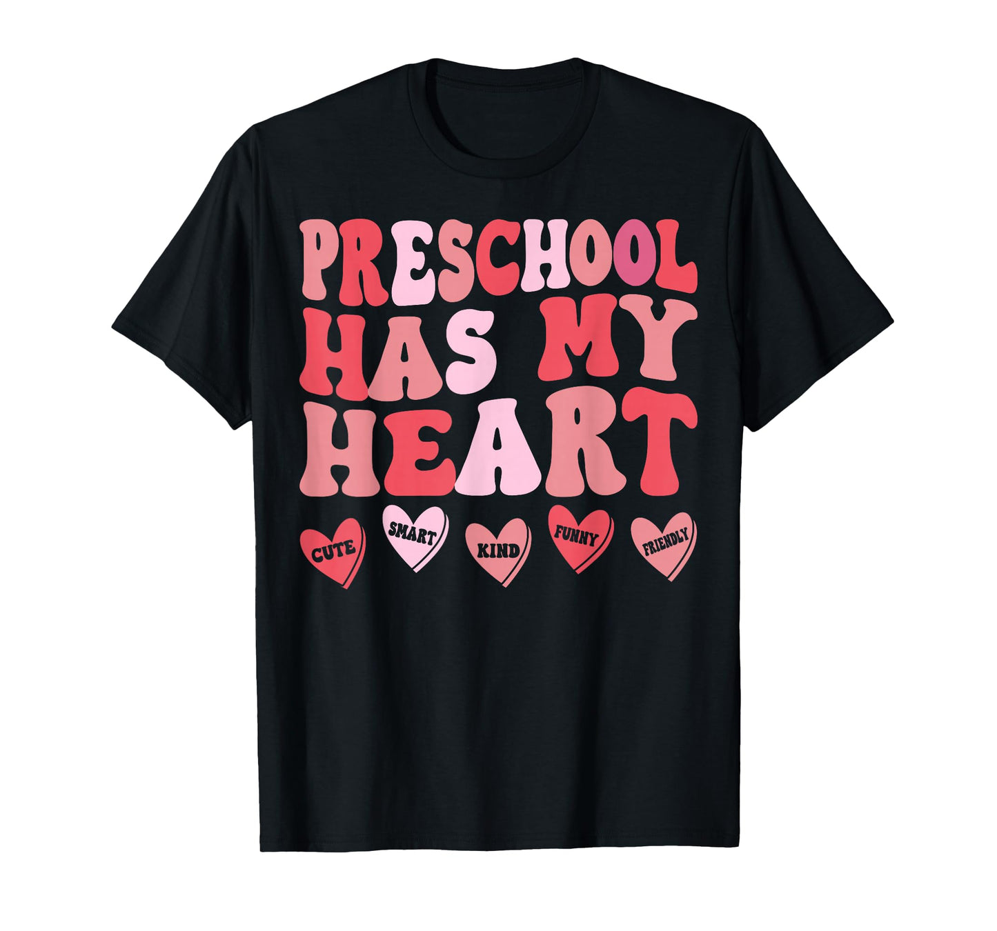 Preschool Has My Heart Pre-K Teacher Valentine’s Day T-Shirt