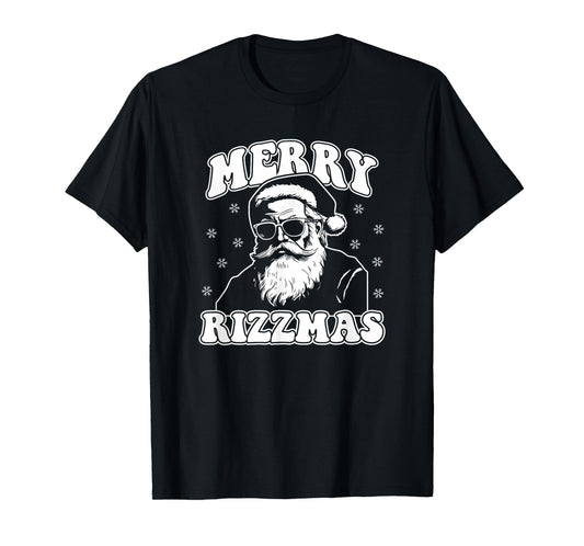 Merry Rizzmas Funny Christmas Rizz Santa Claus Rizzler T-Shirt