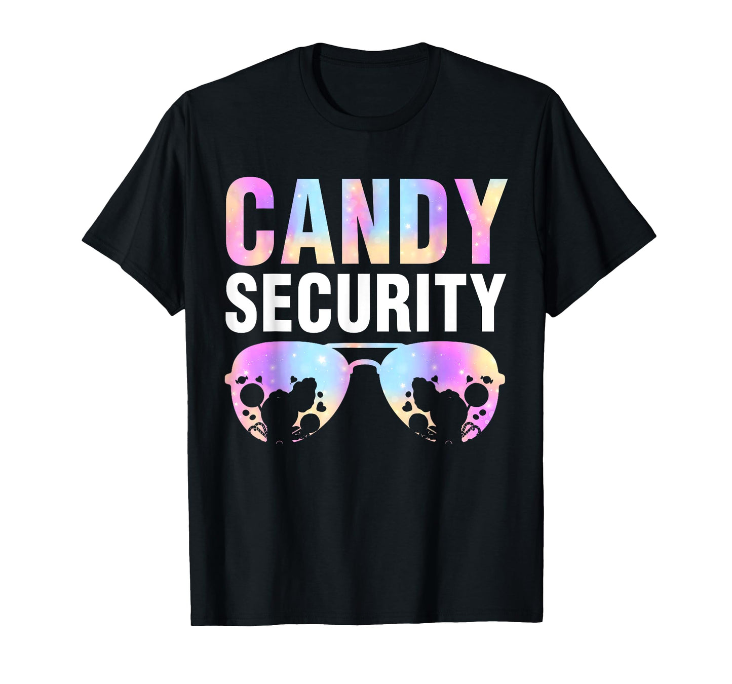 Candy Land Costume Men Candy Crew Funny Candy Security T-Shirt