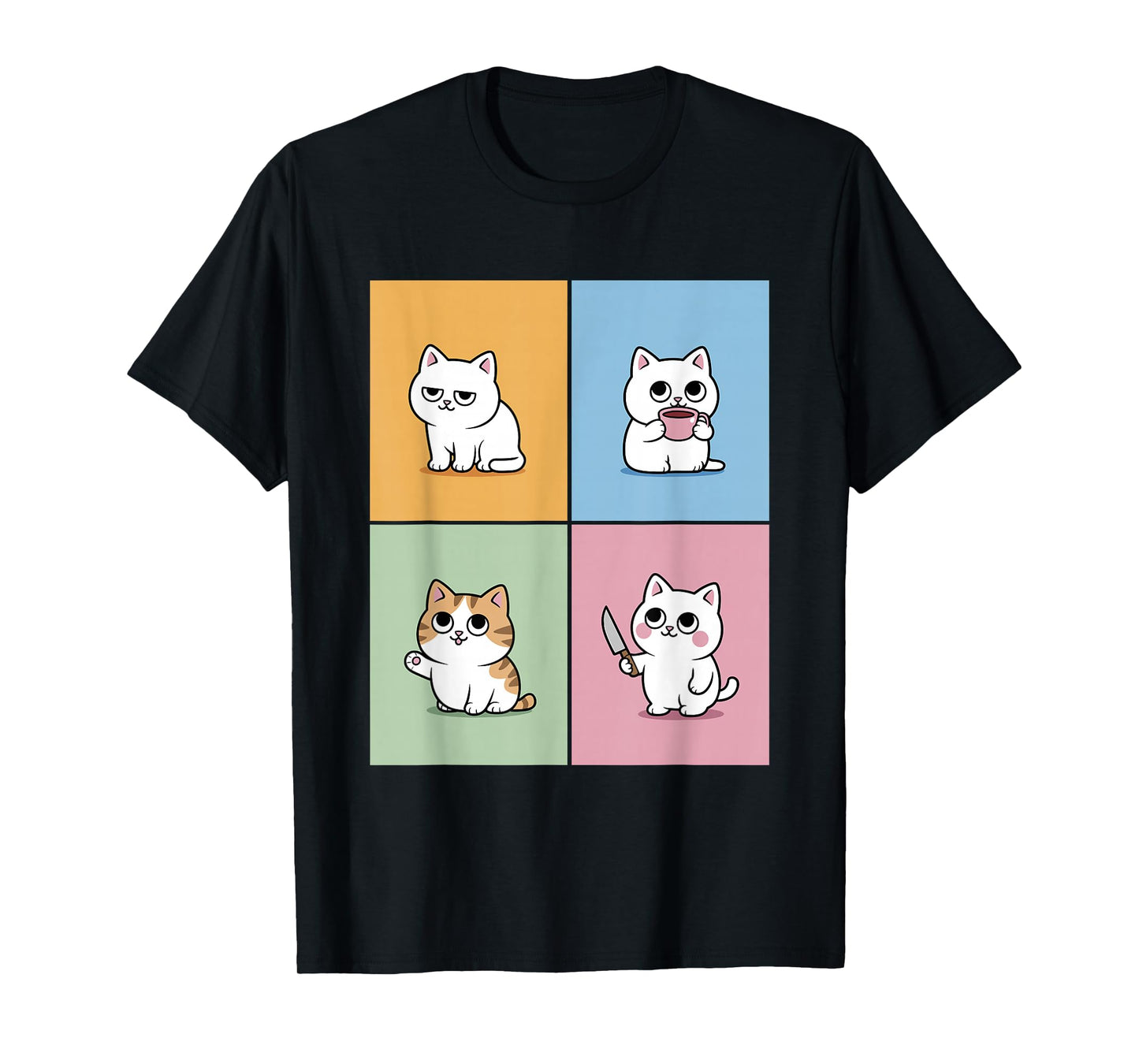Cute Cartoon Cats T-Shirt