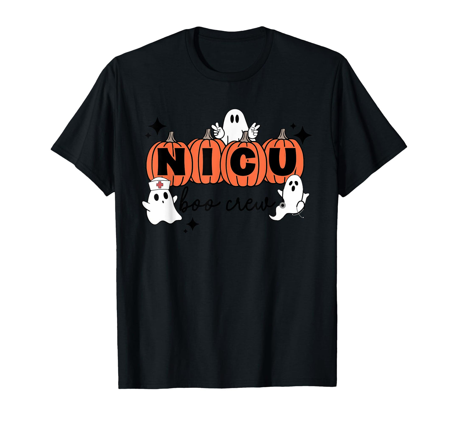 Funny NICU nurse shirt Halloween NICU boo crew NICU nurse T-Shirt