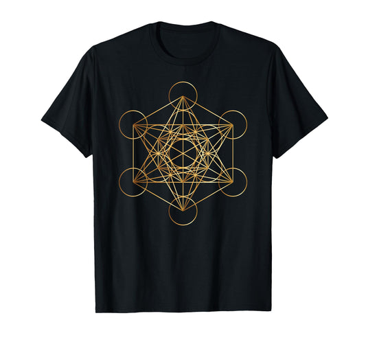 Metatron's Cube Sacred Geometry Symbol Mystical Esoteric Des T-Shirt