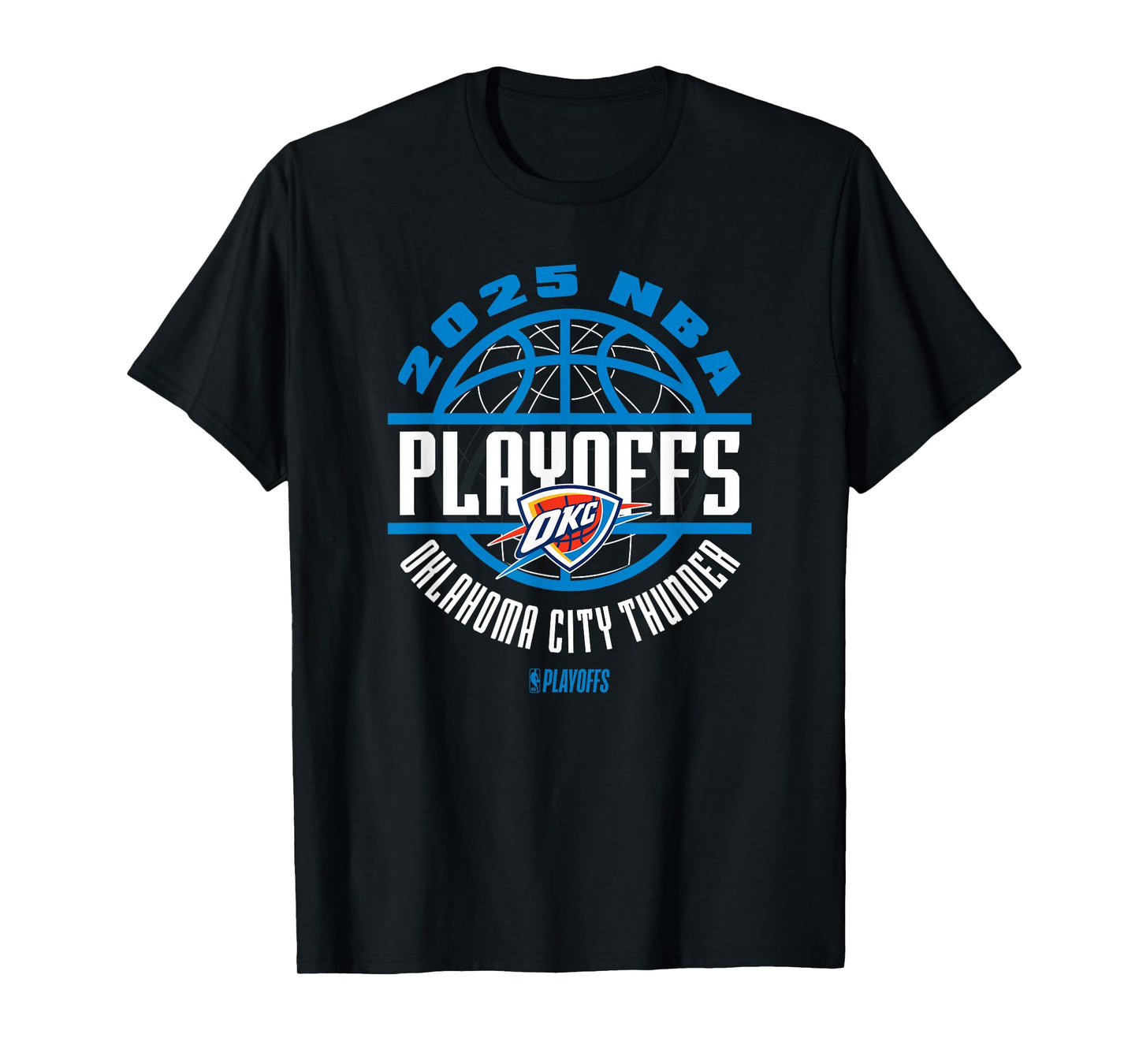 NBA Official Oklahoma City Thunder 2025 Playoffs Game Time T-Shirt