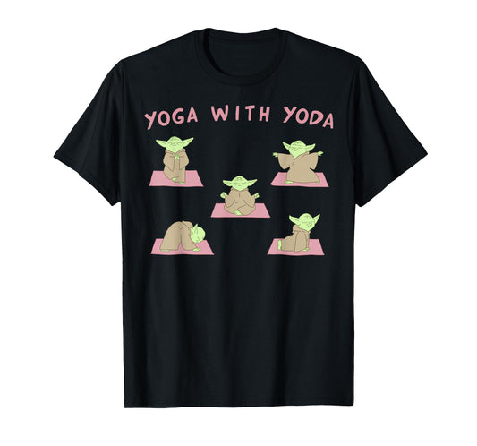 Star Wars Yoga With Yoda T-Shirt