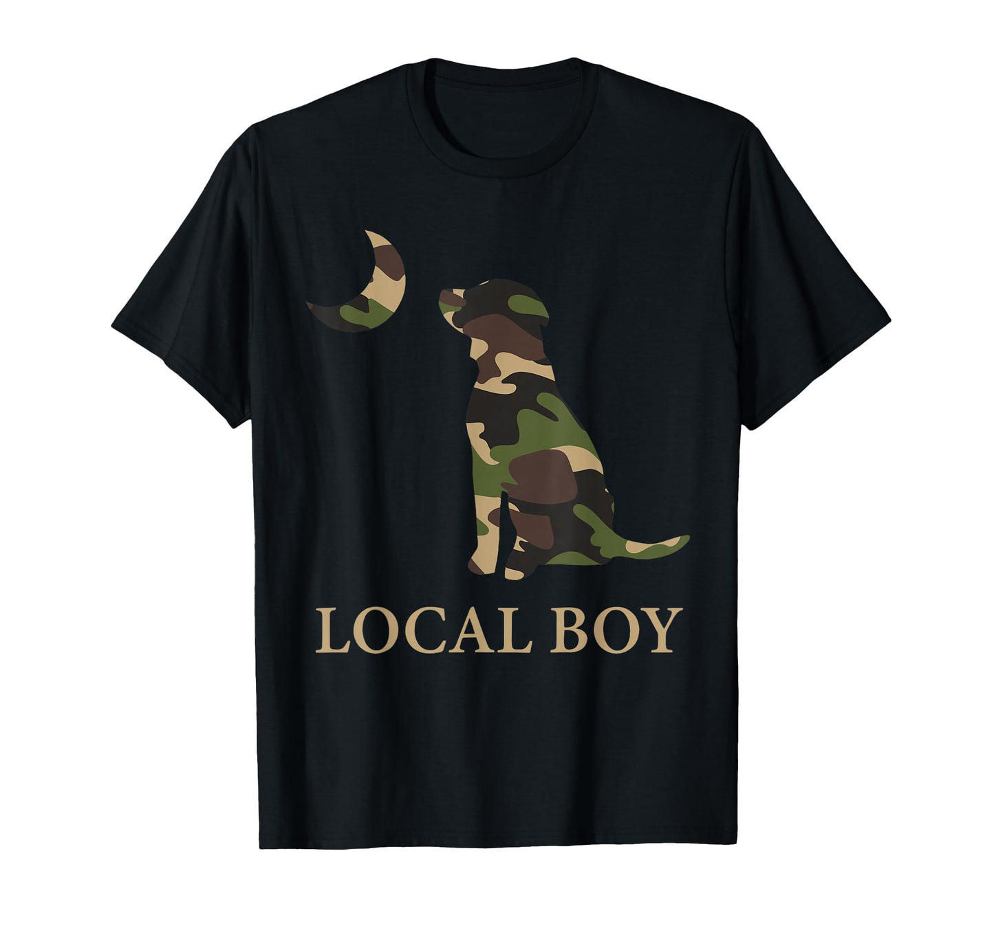 Camo Southern Local Boy Duck Hunting Black Lab Outdoor Men T-Shirt