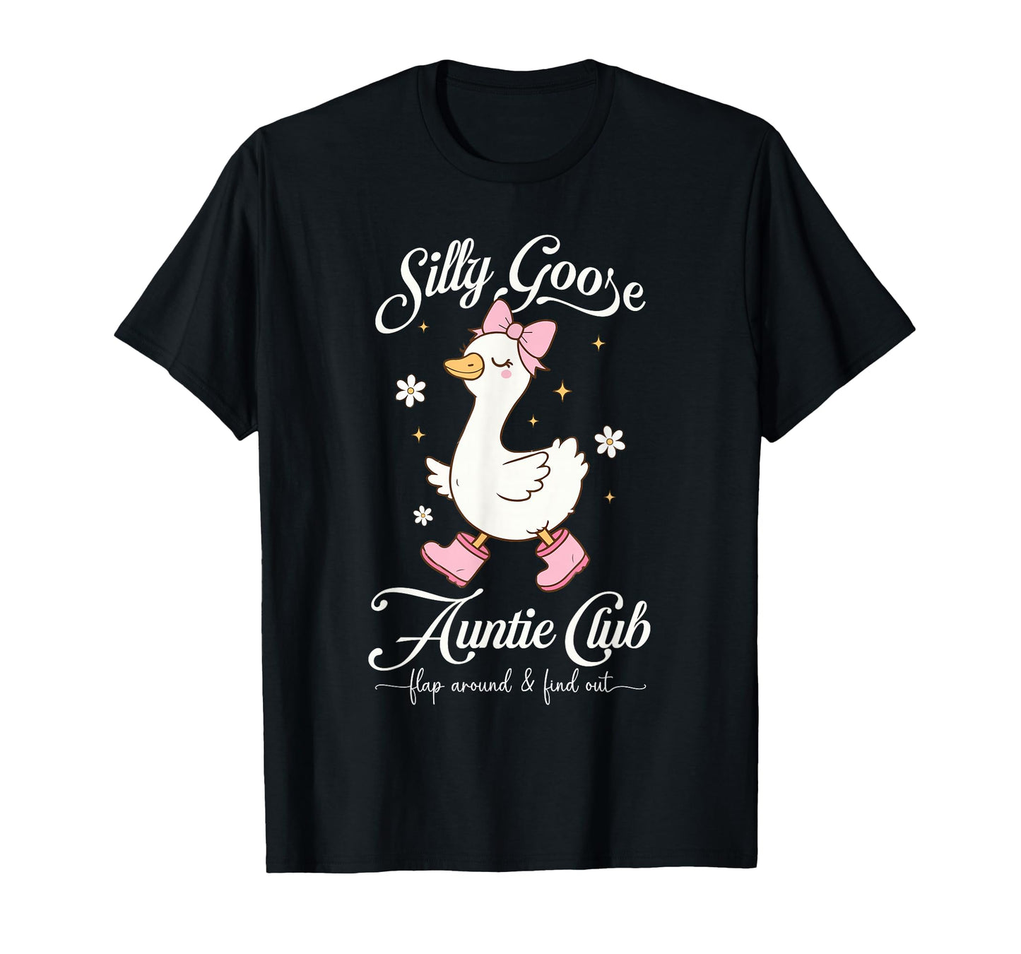 Aunt Silly Goose Auntie Club Coquette Silly Goose Club Meme T-Shirt