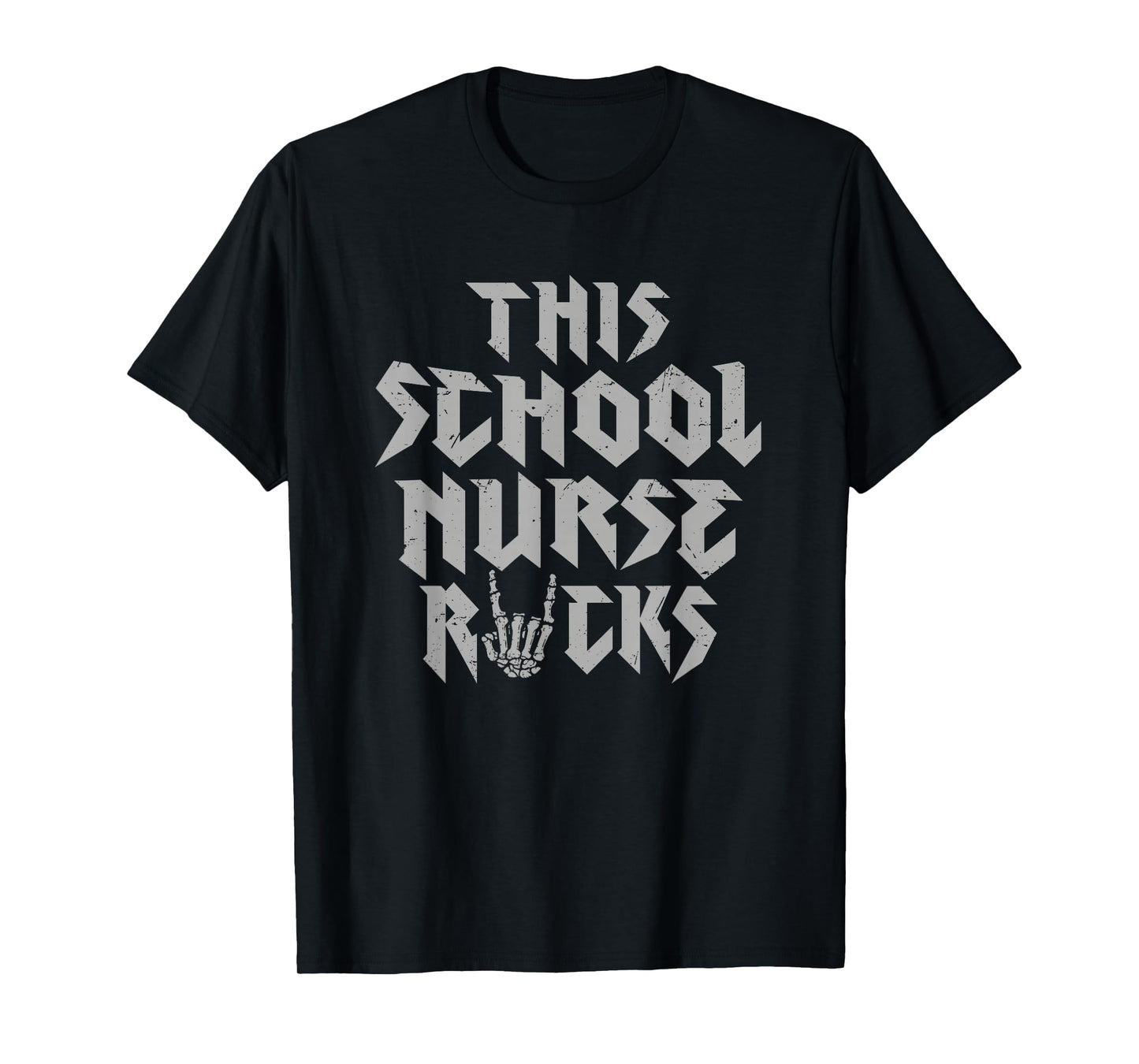 This School Nurse Rocks Rock Music Lover T-Shirt