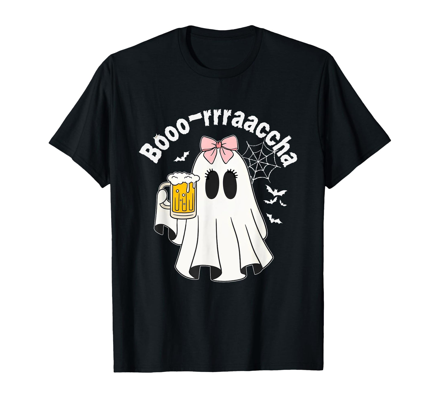 Boo-racha Funny Halloween Ghost Beer Design Borracha T-Shirt