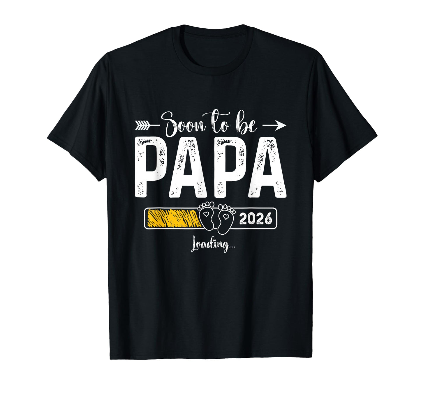 Soon To be Papa 2026 Papa Est 2026 Loading Promoted to Papa T-Shirt