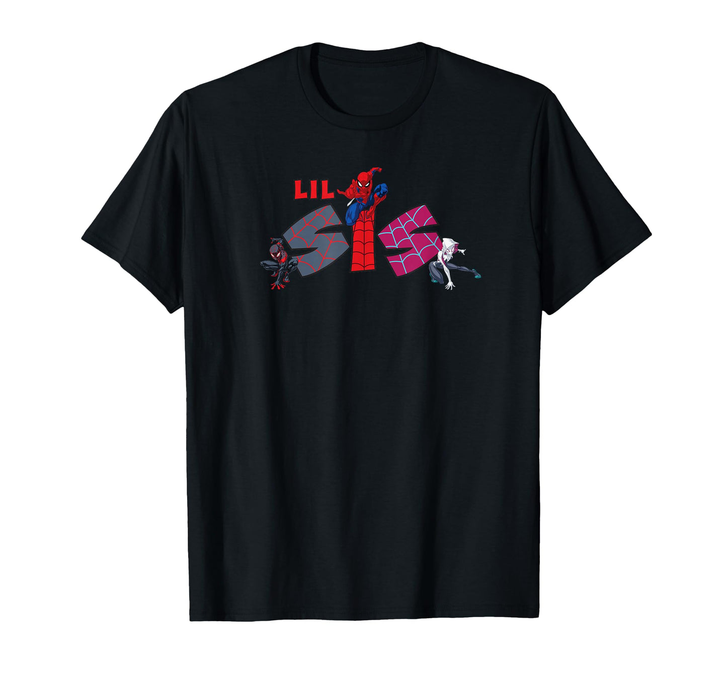 Marvel Spider-Man Trio Lil Sis Sister Family Trip Matching T-Shirt