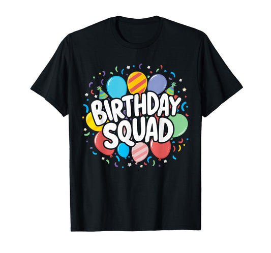 Birthday Squad Matching Birthday Crew Party T-Shirt