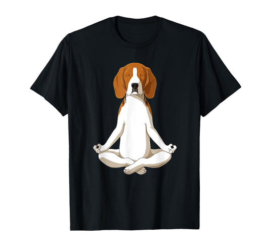 Yoga Dog Beagle Men Women T-Shirt