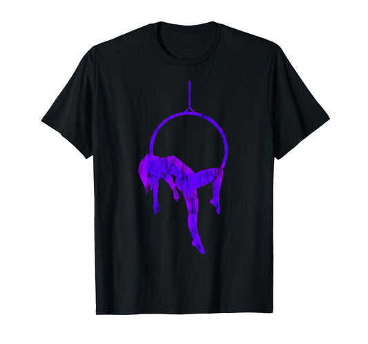 Hanging Aerialist Aerial Hoop Silk Circus Lyra Trapeze T-Shirt
