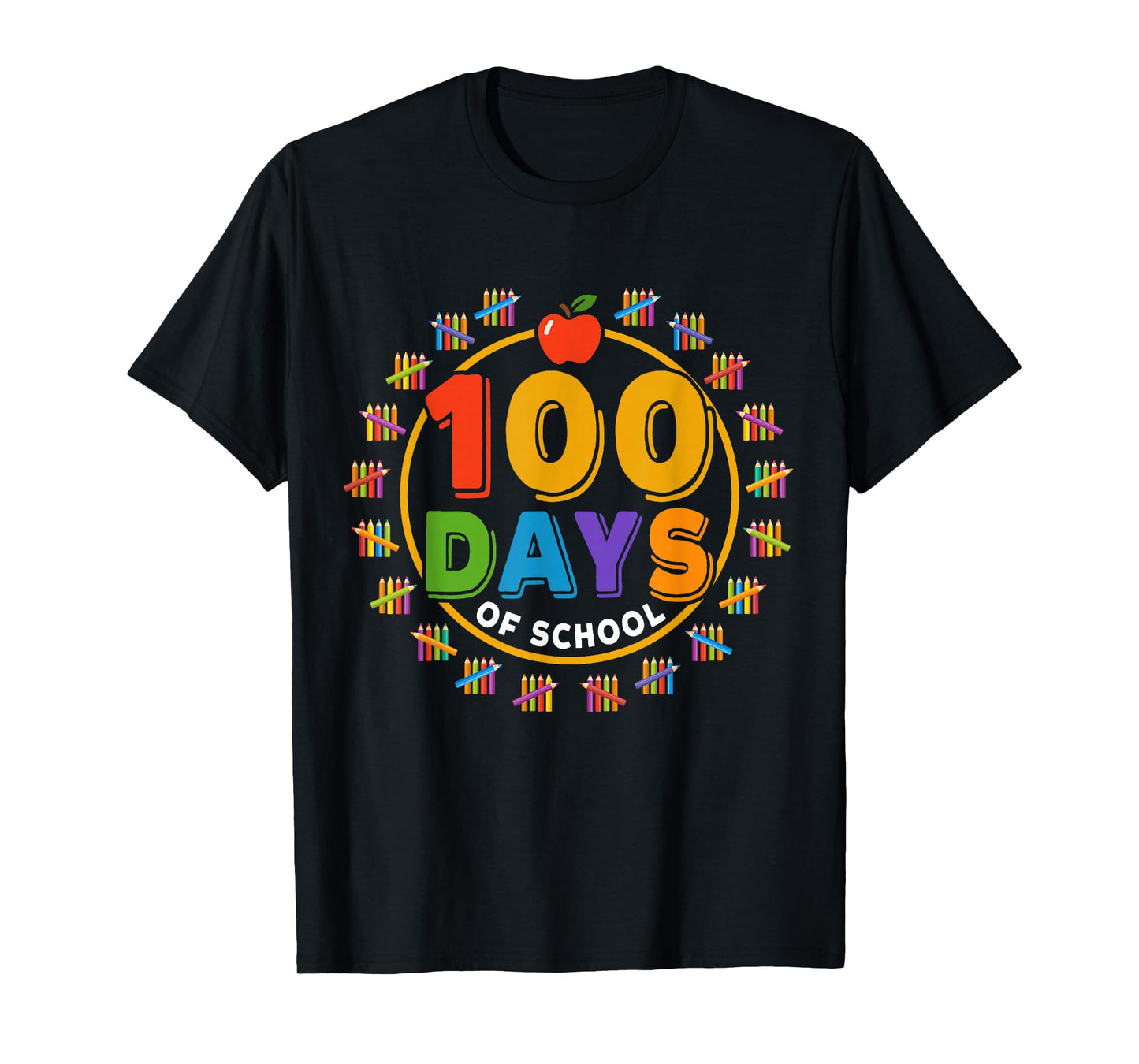 100 Days of School Design, Happy 100th Day of School T-Shirt
