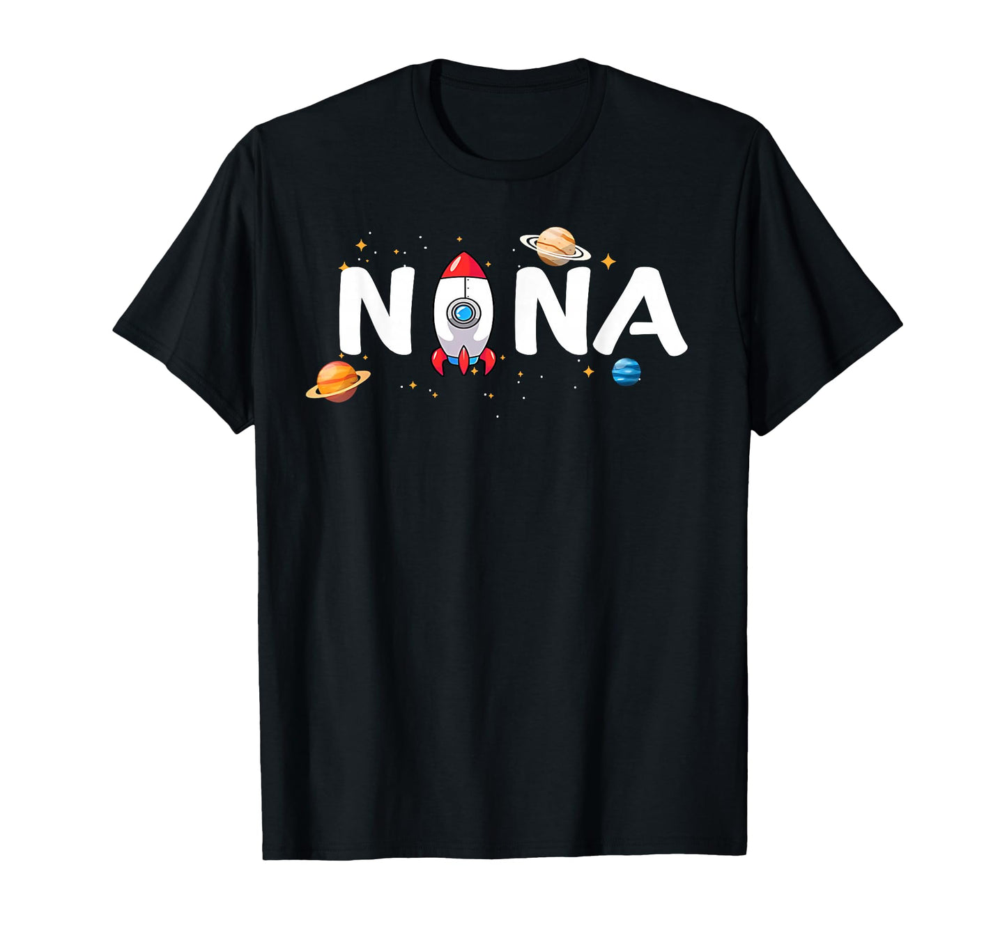 Nana of The Birthday Boy Astronaut 1st Birthday Family T-Shirt