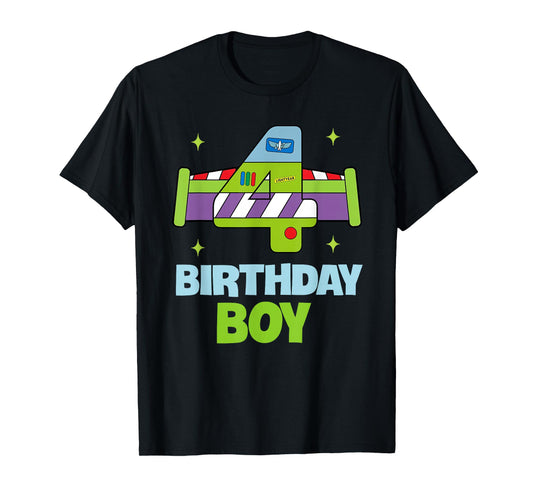 4th Birthday Boy Toy Lover Funny 4 Year Old Story Bday Party T-Shirt