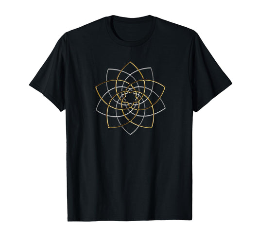 Venus flower, golden ratio, spirituality, yoga, space T-Shirt