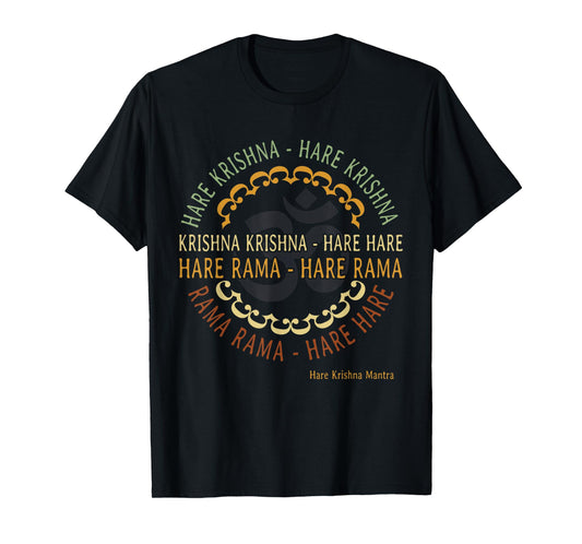Hare Krishna Shirt Spiritual Hare Krishna Mantra T-Shirt