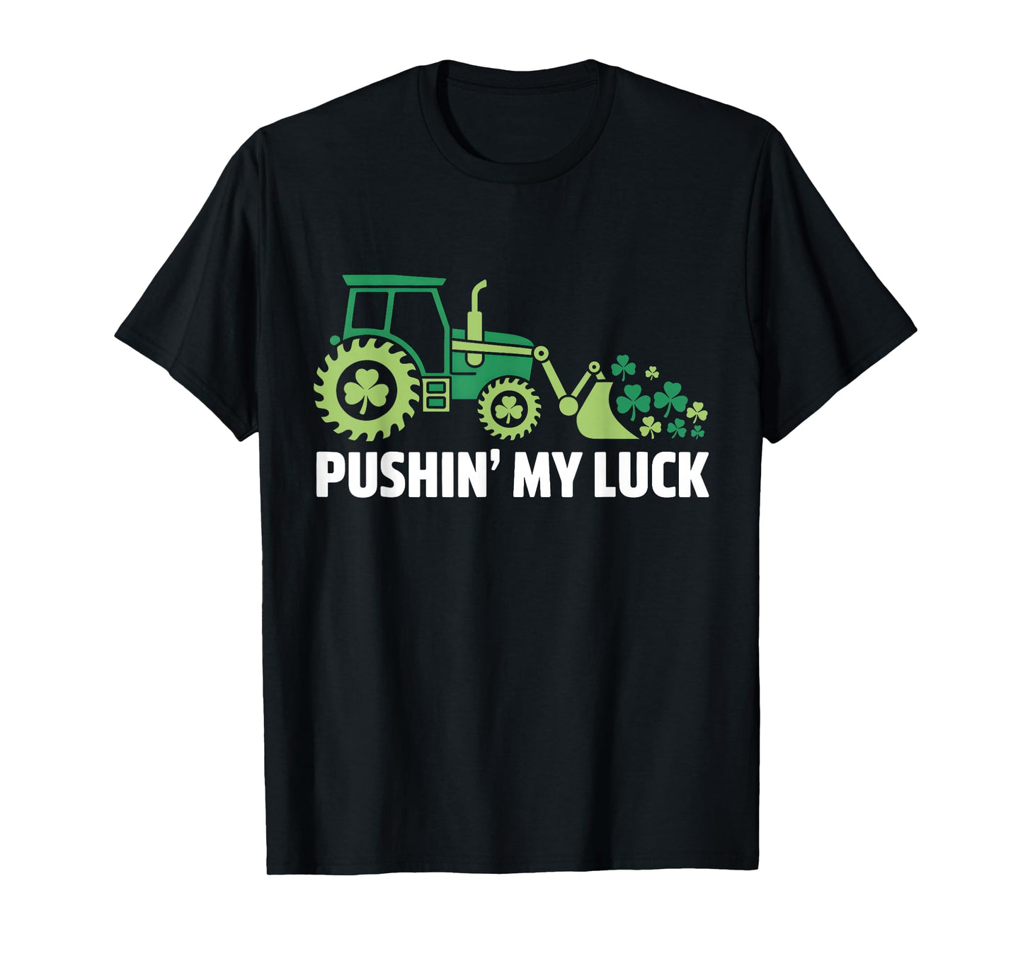 Pushing My Luck Tractor Truck St Patricks Day Toddler Boys T-Shirt