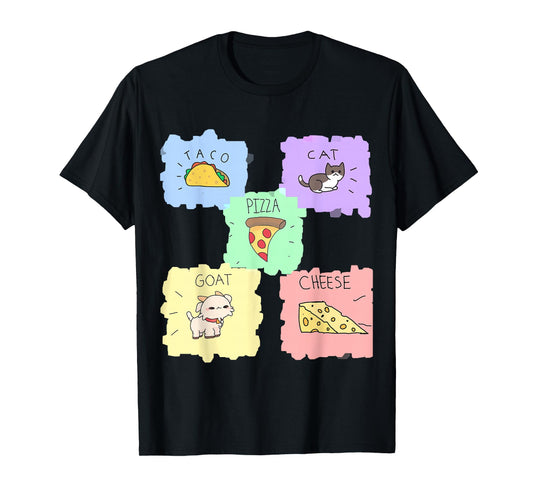 Taco Cat Goat Cheese Pizza Artwork 2 T-Shirt