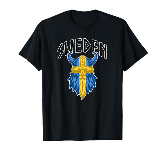 Sweden Swedish Sverige Flag Stockholm Scandinavia Nordic T-Shirt
