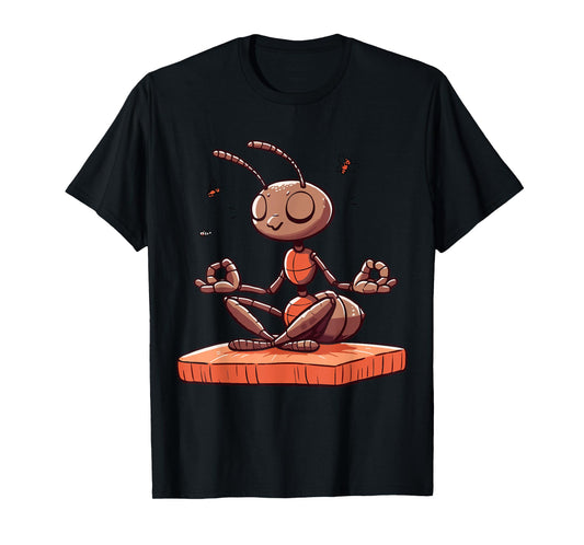 Meditation Ant Yoga Pose Relaxing Animal T-Shirt