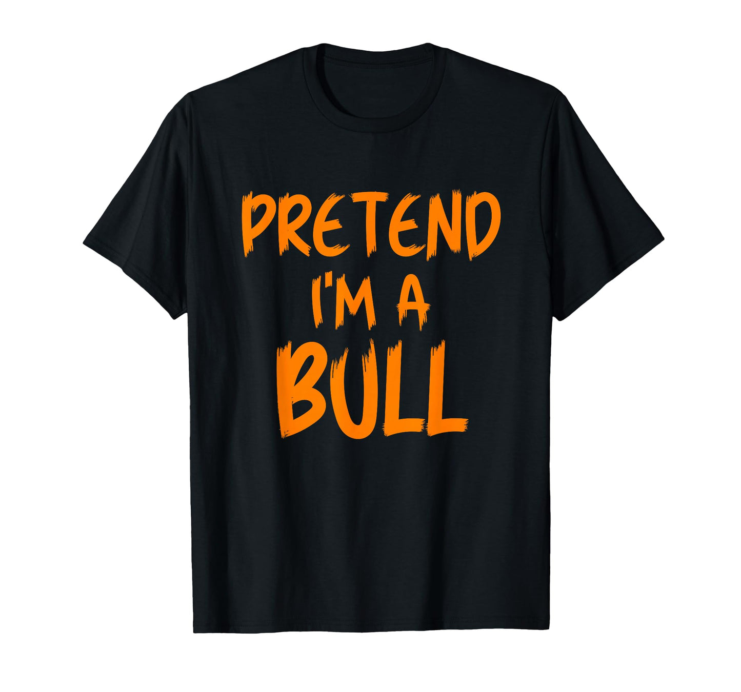 Halloween Pretend I'm A Bull Costume Funny Lazy Adult Kids T-Shirt