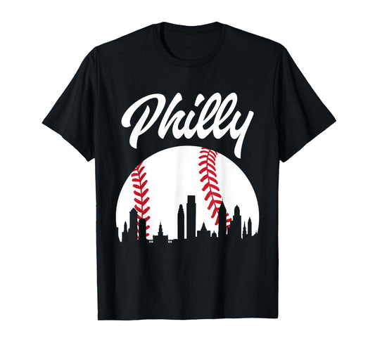 Baseball Player Philly Philadelphia City Pennsylvania Gift T-Shirt