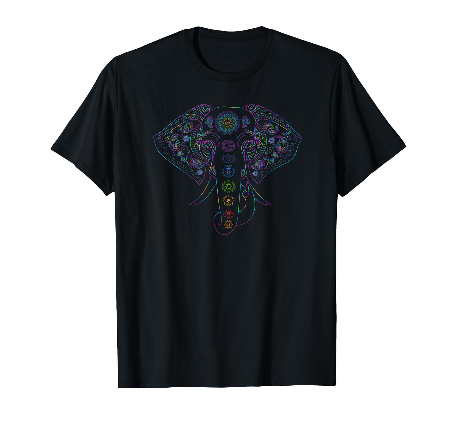 Beautiful Indian Elephant Chakra T-Shirt