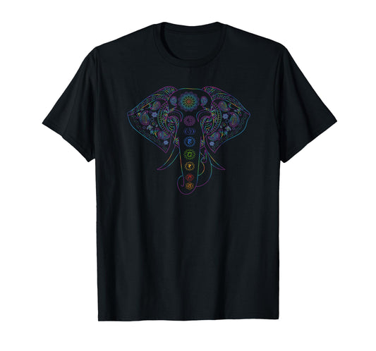 Beautiful Indian Elephant Chakra T-Shirt