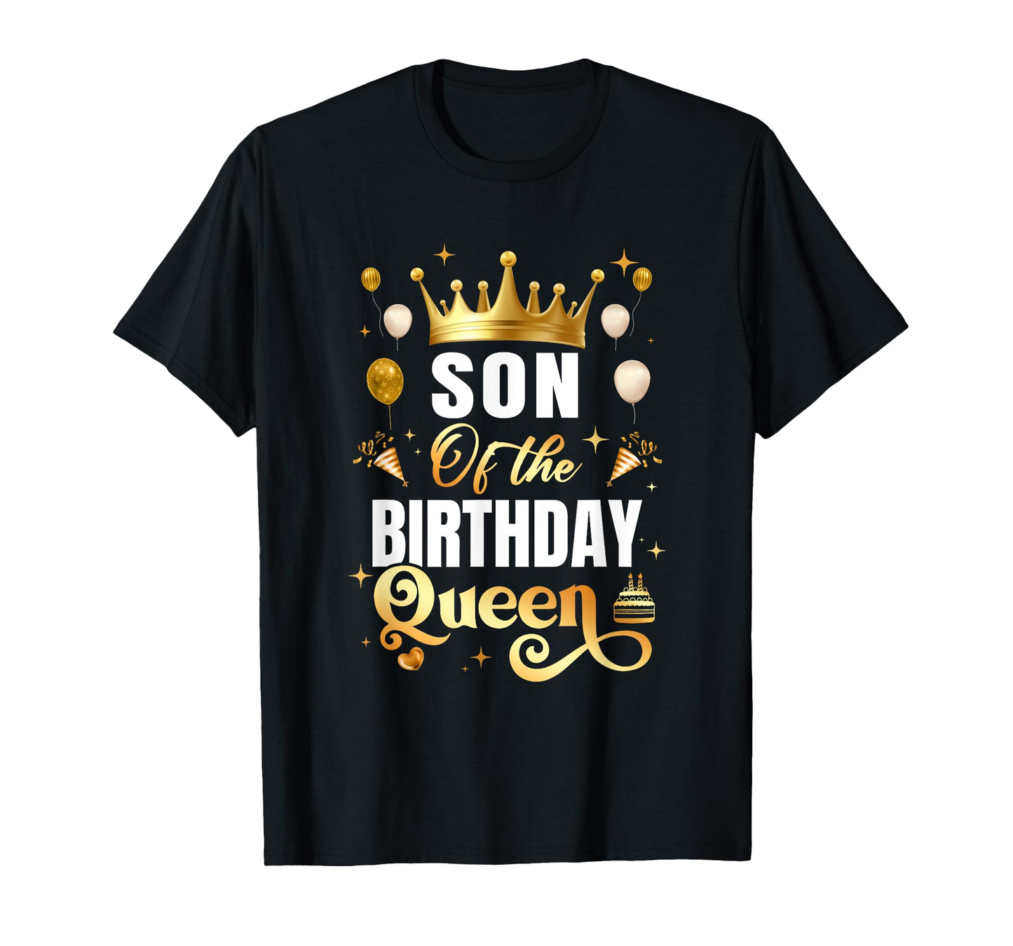 Son Of The Birthday Queen Funny Matching Birthday Party T-Shirt