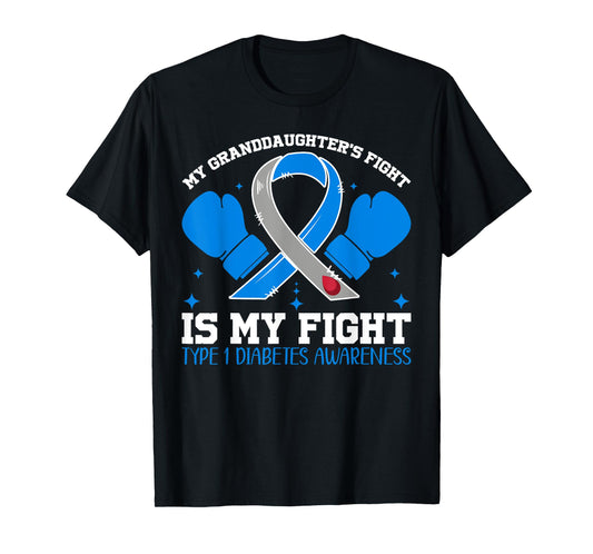 T1D Type One Diabetes Awareness Type 1 Grandma Granddaughter T-Shirt