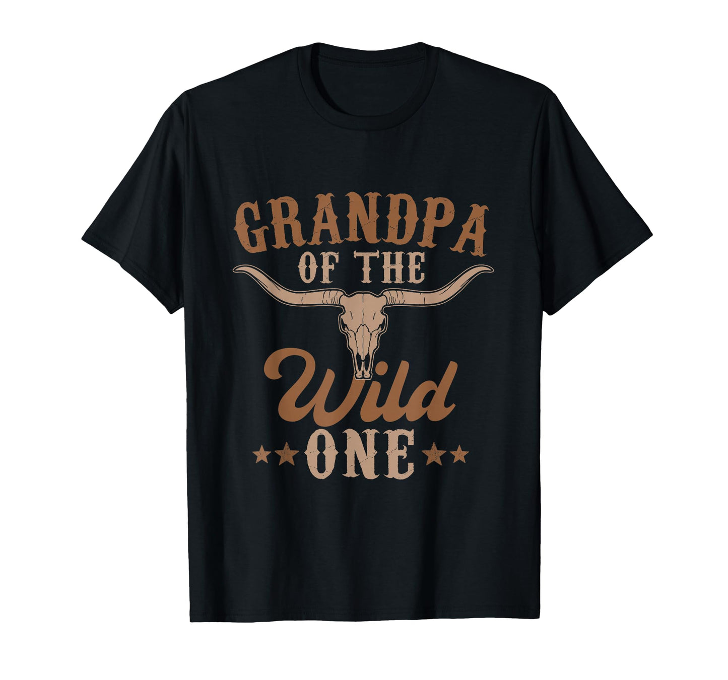 Grandpa Of The Wild One Cowboy Western Rodeo Party Matching T-Shirt