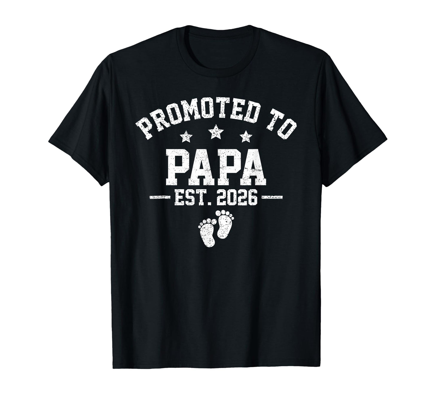 Promoted to Papa Est 2026 Baby Announcement T-Shirt