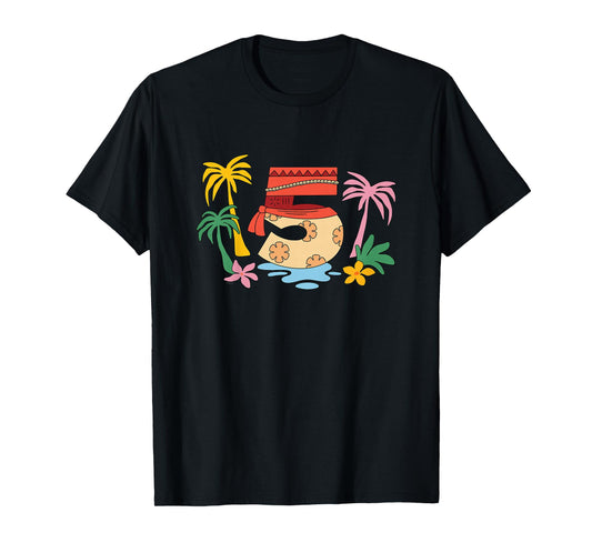 Disney Moana Numbers "5" Fifth 5th Birthday Party Gift T-Shirt