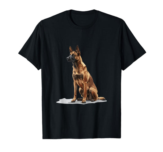 Belgian Malinois Dog Breed Graphic T-Shirt for Men Women Kids