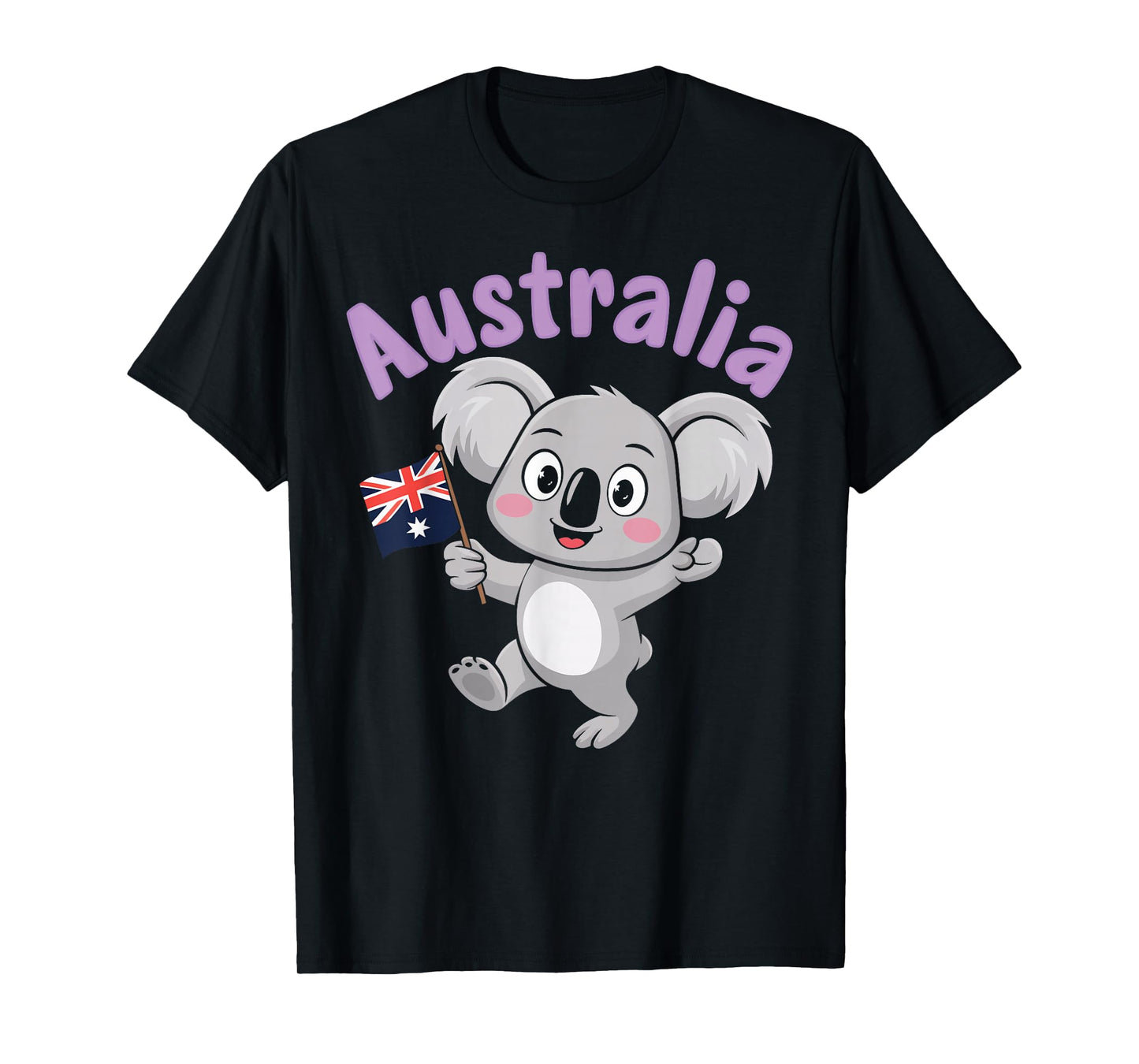 Australia Day Toddler Funny Koala Australian Flag T-Shirt