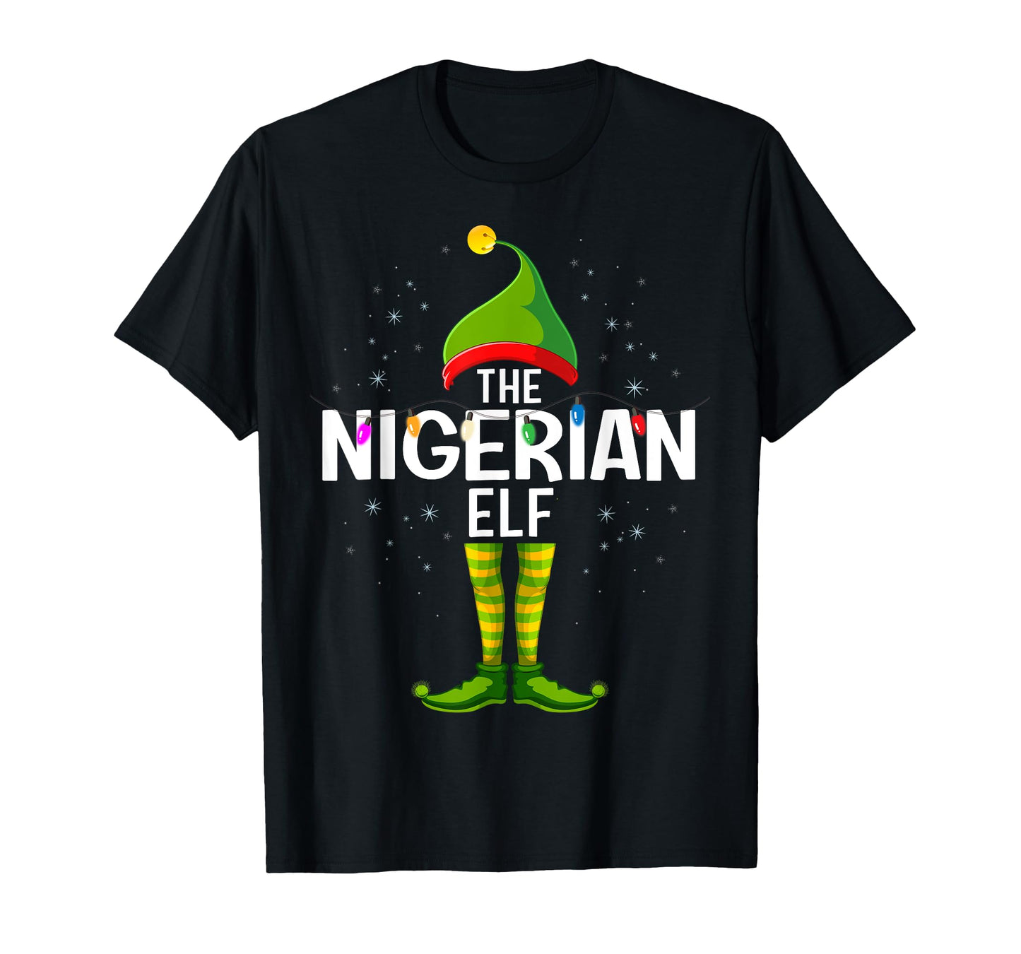 The Nigerian Elf Christmas Group Family Pajama T-Shirt