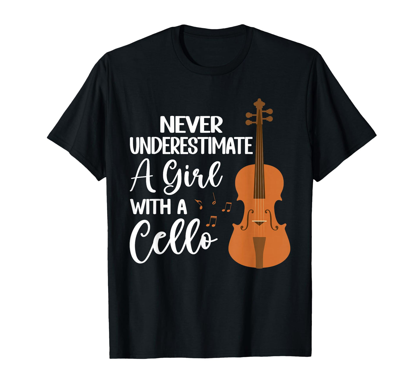 Funny Cello Art For Girls Women Kids Youth Cello Players T-Shirt