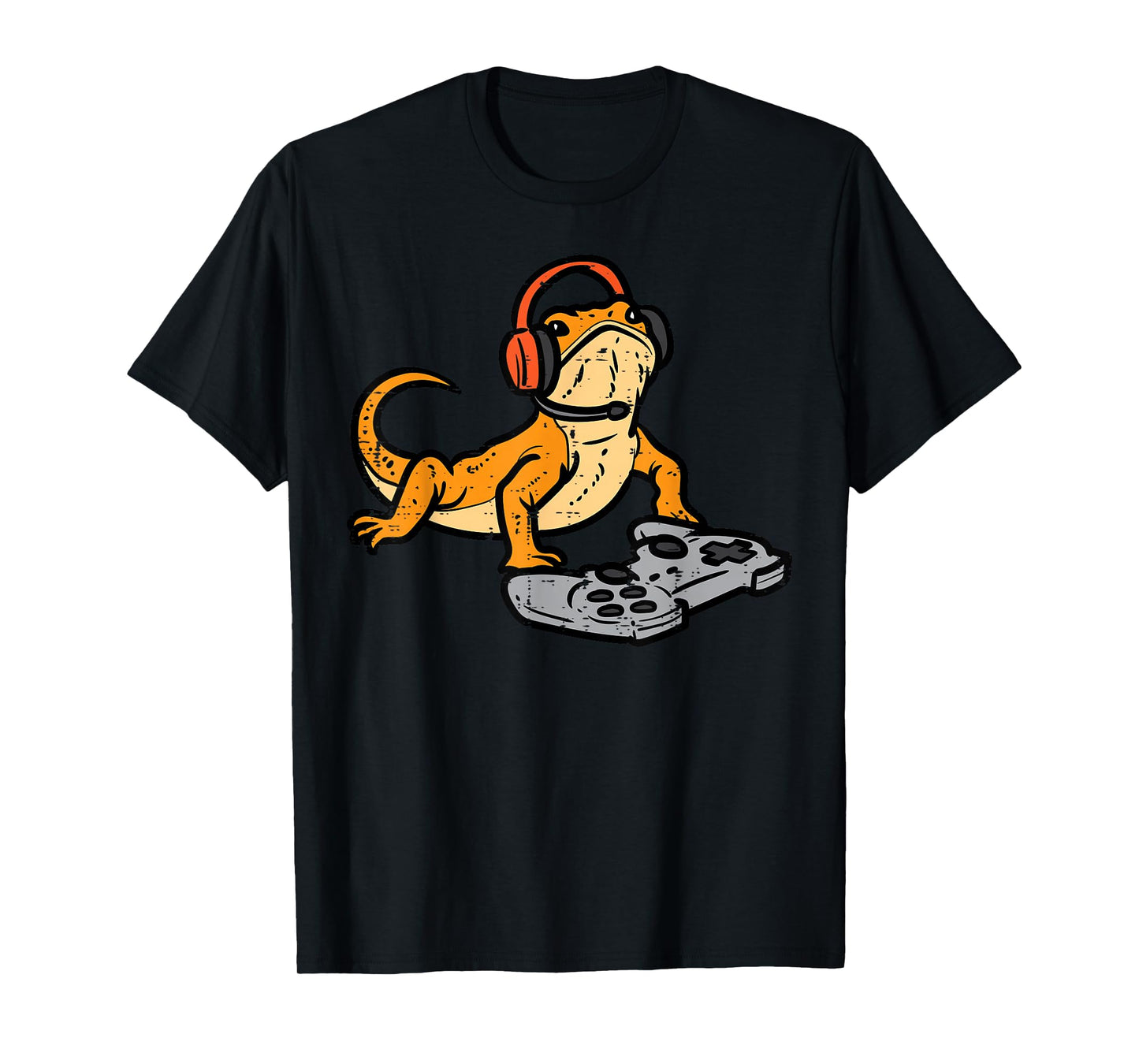 Bearded Dragon Video Gaming Funny Gamer Animal Men Boys Kids T-Shirt